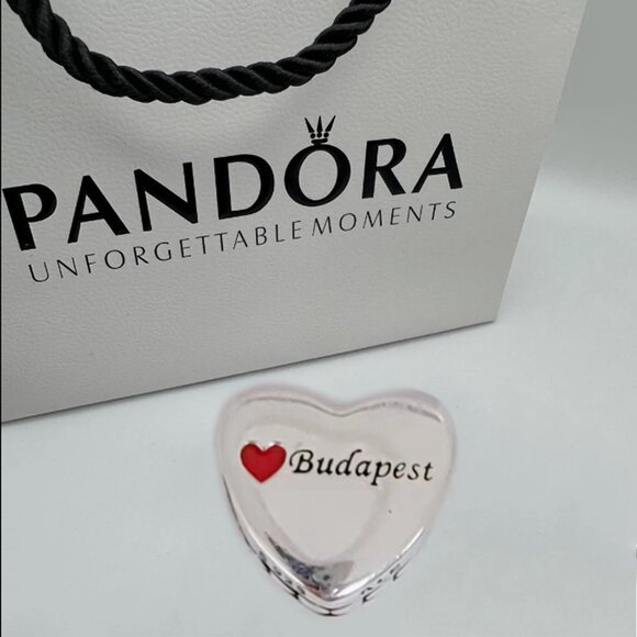 Pandora Jewelry - Pandora I Love Budapest Silver Heart Charm Bead with box